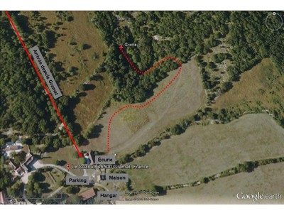 Accès depuis le hameau de Cuzoul